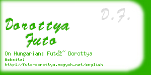 dorottya futo business card